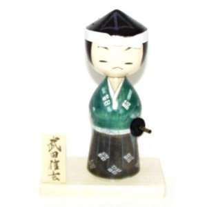  Kokeshi Doll ~ Takeda Shingen 7 Inch Toys & Games