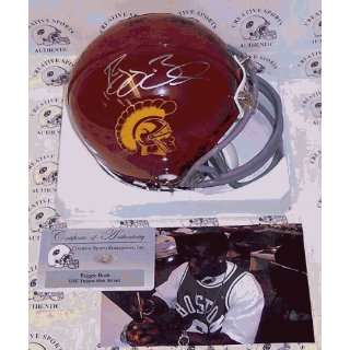  Reggie Bush Autographed Mini Helmet   USC Trojans Sports 