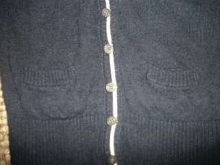 Abercrombie Girls Cardigan Sweater Pink Blue XL 3/4 Length Sleeve 