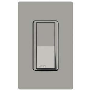   Electronic 15 Amp Single Pole Paddle Switch in Gray
