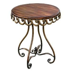  Sterling Industries 26 0203 Round Scalloped Edge End Table 