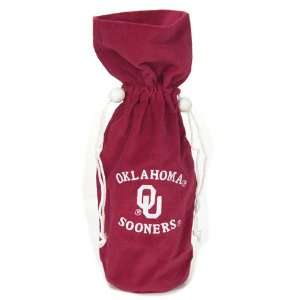 Oklahoma Sooners 14 Velvet Wine Bag   Set of 3   NCAA College 