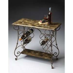  Butler Wine Console in Metalworks