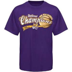   NCAA Mens College World Series Champions Baseball Script T shirt