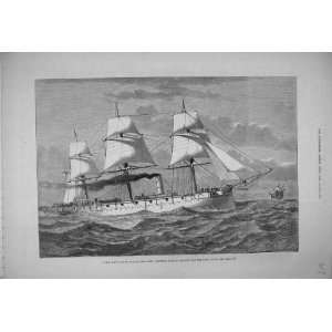    1879 Sailing Ship Comus Steel Corvettes Royal Navy