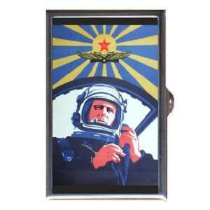  Russia Cosmonaut 1950s Poster Coin, Mint or Pill Box Made 