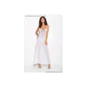  Sexy & Alluring   Chiffon gown White XLarge Fabric Arts 