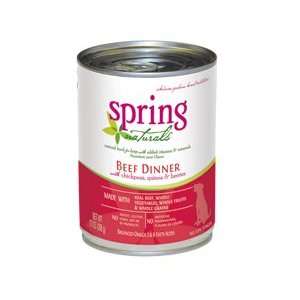  Spring Naturals Canned Dog Beef Dinner   13 oz   12/case 
