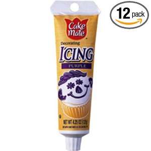 Cake Mate Purple Icing, 4.25 Ounce Pouch Grocery & Gourmet Food