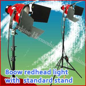 Continuous Lighting kit Red head 800w with bulb+stand  