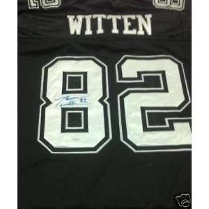 JASON WHITTEN SIGNED COWBOYS Authentic Black Jersey   Autographed NFL 