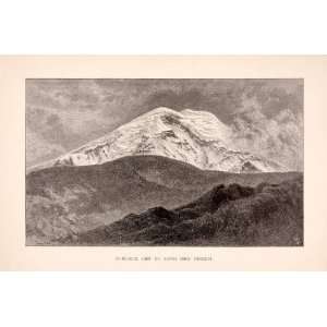   Mountain Volcano Whymper   Original Wood Engraving