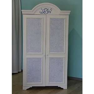   Sweet Beginnings Country Check Wardrobe and TV Armoire