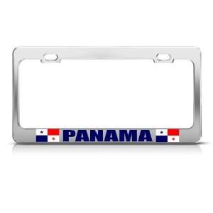  Panama Flag Panaman Country Metal license plate frame Tag 