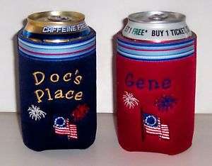 PERSONALIZED Patriotic Koozie Can Cover  
