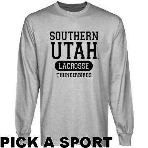  Southern Utah Thunderbirds Ash Custom Sport Long Sleeve T 