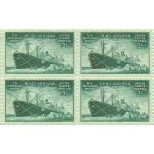  U.S. Merchant Marine Set of 4 x 3 Cent US Postage Stamps 