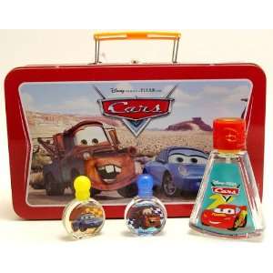   Disney Cars Perfume Cologne Spray in a Lunch Tin Box Beauty