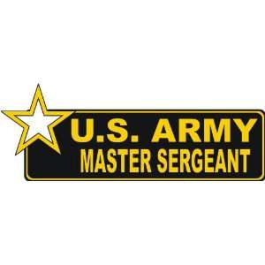  United States Army Master Sergeant Bumper Sticker Decal 6 