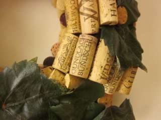 Ohio Wine Cork Wreath 16 180+ Used (Recycled) Corks  
