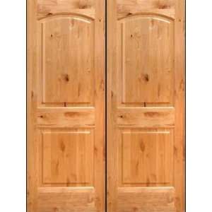  Interior Door 8 ft. Tall Knotty Alder Two Panel Arch Pair 