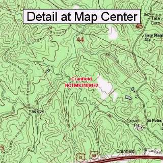 USGS Topographic Quadrangle Map   Cranfield, Mississippi (Folded 