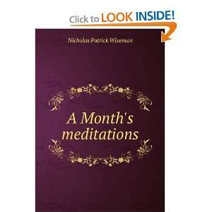  A Months meditations Nicholas Patrick Wiseman Books