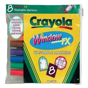  Crayola Window Markers Asst 8 Pk Window 58 8165 Pack Of 6 