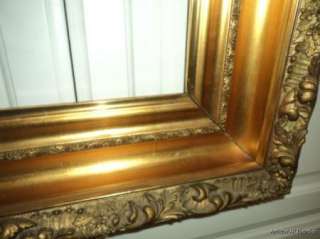 ANTIQUE Victorian Gesso & Gilt Irridescent Picture Frame 9 1/4 x 9 1/2 