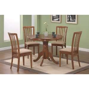  Coaster Furniture Cresta Collection Oak 5 Piece Set(Table 