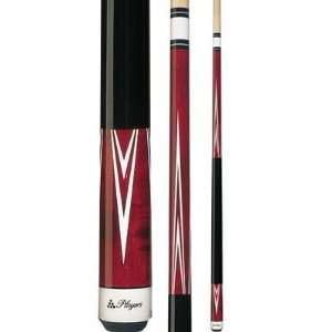  Crimson Stained Maple Players Advantage Two Piece Pool Cue 