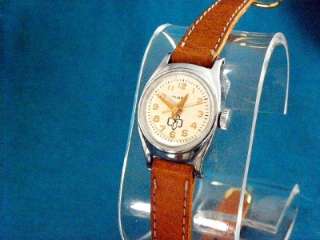   TIMEX EARLY 60S LADIES GIRL SCOUT BROWNIE CHROME PLATED WINDUP WATCH