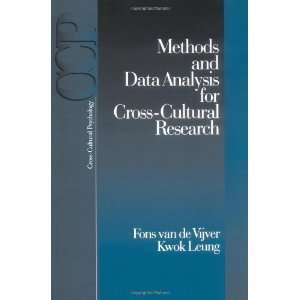  Data Analysis for Cross Cultural Research (Cross Cultural Psychology 