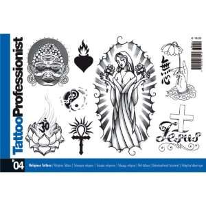 Professional Series # 4 Tattoo Book on RELIGIOUS SYMBOLS   Italy Book 