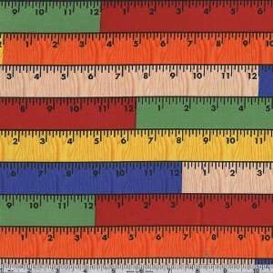  45 Wide Rulers Multi Fabric By The Yard Arts, Crafts & Sewing