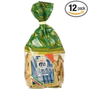 Torino Garlic Crostini, 7 Ounce Bags (Pack of 12)  Grocery 