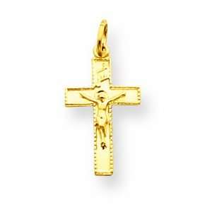  14k Inri Crucifix Charm Jewelry