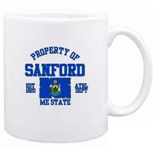   Property Of Sanford / Athl Dept  Maine Mug Usa City