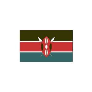  Kenya Flag 5ft x 8ft Nylon Patio, Lawn & Garden