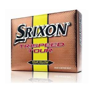  Srixon Trispeed Tour Yellow Golf Balls (1 Dozen) Sports 