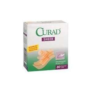 Curad Bandages Sheer Assorted Sizes   80 ea