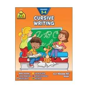  School Zone Curriculum Workbooks 32 Pages Cursive Writing 
