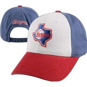  Texas Rangers Pastime Retro Logo Washed Twill Adjustable 