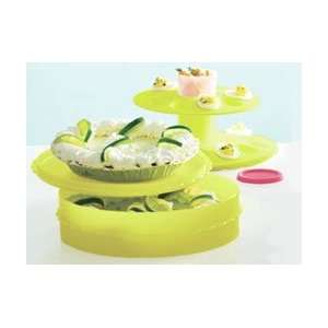  Tupperware Pie Stackable and Egg ceptional Server Set 