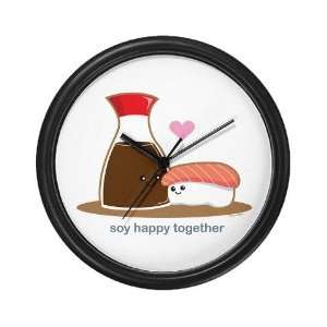  Soy happy together Cute Wall Clock by  