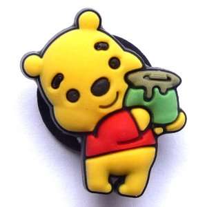  Cutie Pooh w Honey Pot Disney Jibbitz Crocs Hole Bracelet 