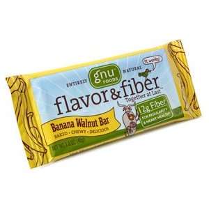  GNU Foods Flavor and Fiber Banana Walnut 16 Bars Health 