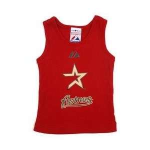  Houston Astros Logo Tank Top by Majestic Athletic   Brick 