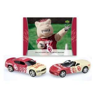   Charger & Corvette 2 Pack with School Mascot Card   Oklahoma Sooners