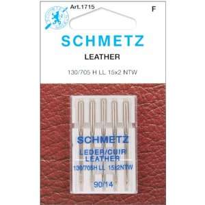  Schmetz Leather Machine Needles Size 14/90, 5 Pack Arts 